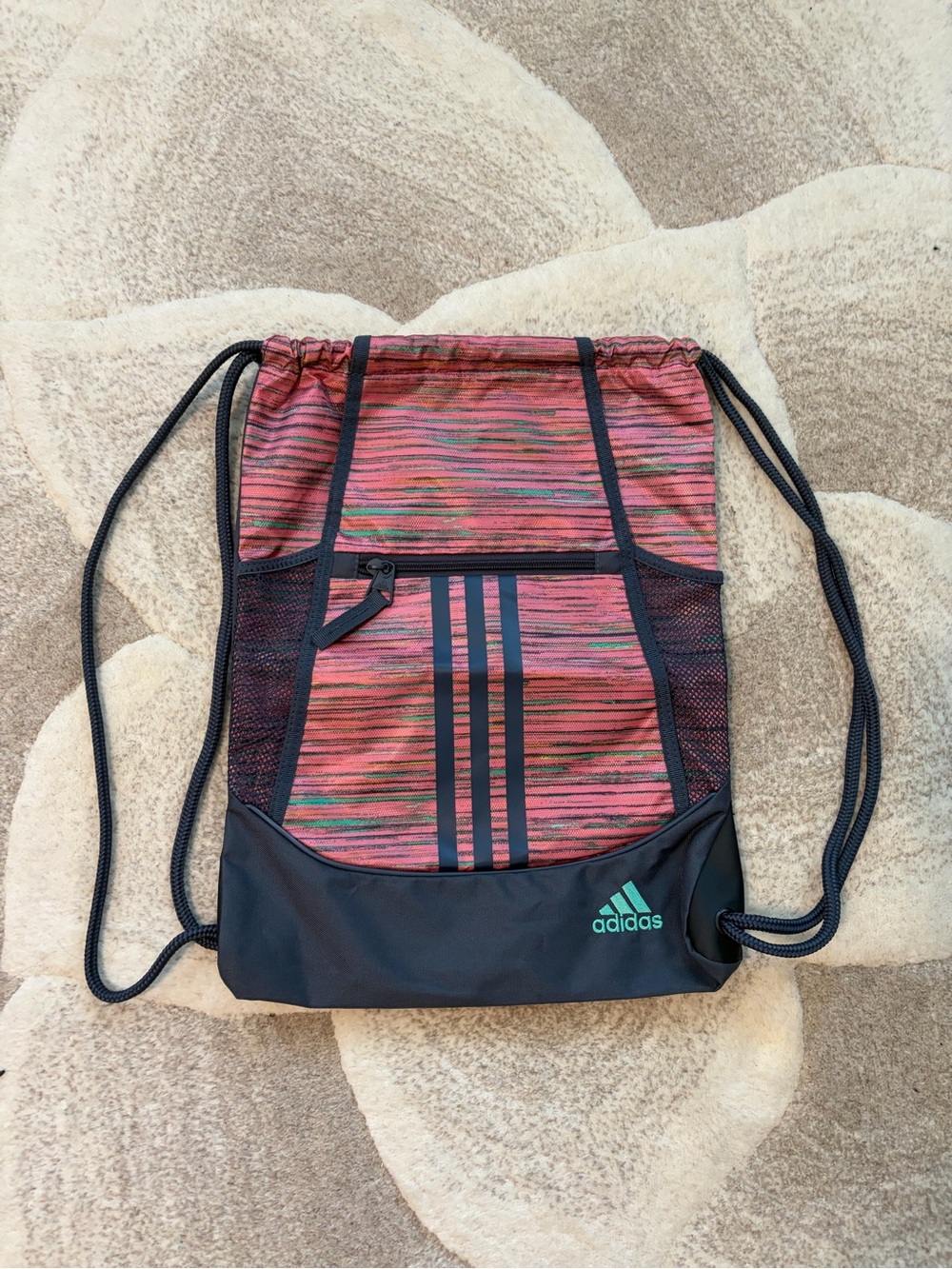 adidas Multicolored Drawstring Gym Bag